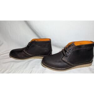 Wolverine Mens Julian Plain Chukka Boot 7M Dark Brown Lace‎ Up Performance Shoes